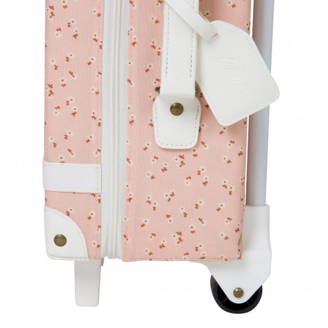 Troler pentru copii Olli Ella See-ya Suitcase - Pink Daisies