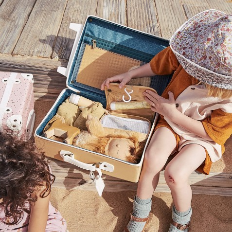 Troler pentru copii Olli Ella See-ya Suitcase - Butterscotch