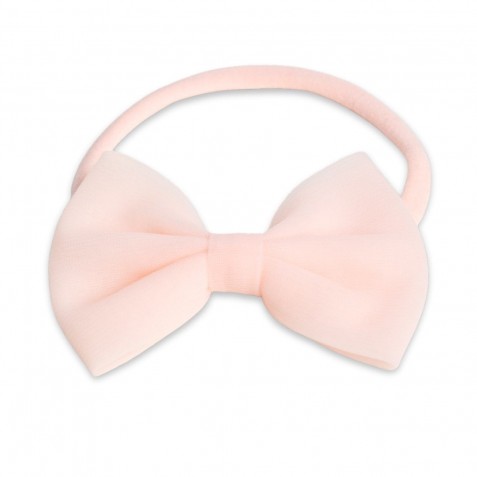 Bentiță de păr cu fundiță Manufaktura Falbanek Powder Pink