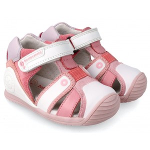 Sandale Biomecanics 212144 E Blanco y Rosa Sauvage Sandale Biomecanics 212144 E Blanco y Rosa Sauvage