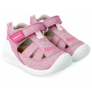 Sandale Biomecanics 212213 B Fucsia Pique Metalizado Sandale Biomecanics 212213 B Fucsia Pique Metalizado