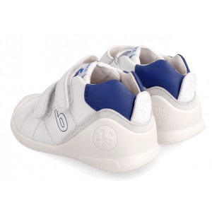 Sneakers Biomecanics 222125-A Sauvage Blanco Y Azul Electrico