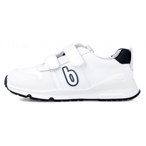Sneakers Biomecanics 231005-A Sauvage Blanco Y Azul Marino