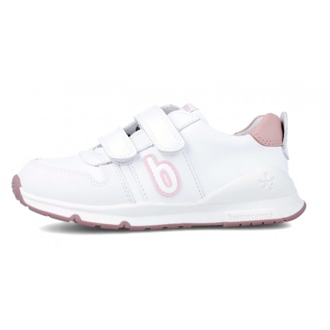 Sneakers Biomecanics 231005-B Sauvage Blanco Y Rosa