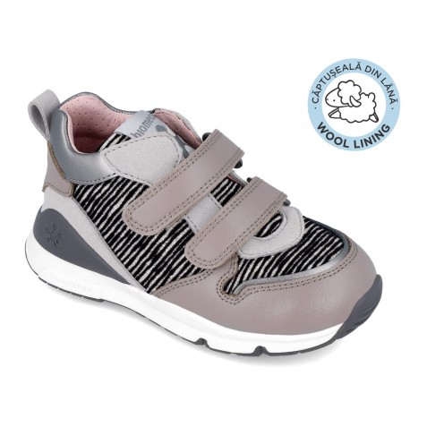 Sneakers Biomecanics 241220-A780Fb Napa Forro Borreguillo Oyster