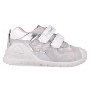 Sneakers Biomecanics 252120-C313 Napa Blanco Y Plata