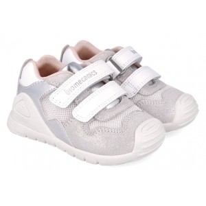 Sneakers Biomecanics 252120-C313 Napa Blanco Y Plata