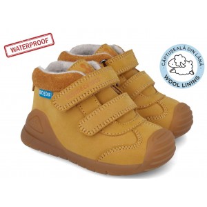 Ghete impermeabile Biomecanics 251134-C781FB Nobuck Forro Borreguillo Camel