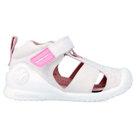 Sandale Biomecanics 252187-B050 Pique Metalizado Blanco