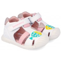 Sandale Biomecanics 262108-B866 Napa Blanco Y Candy