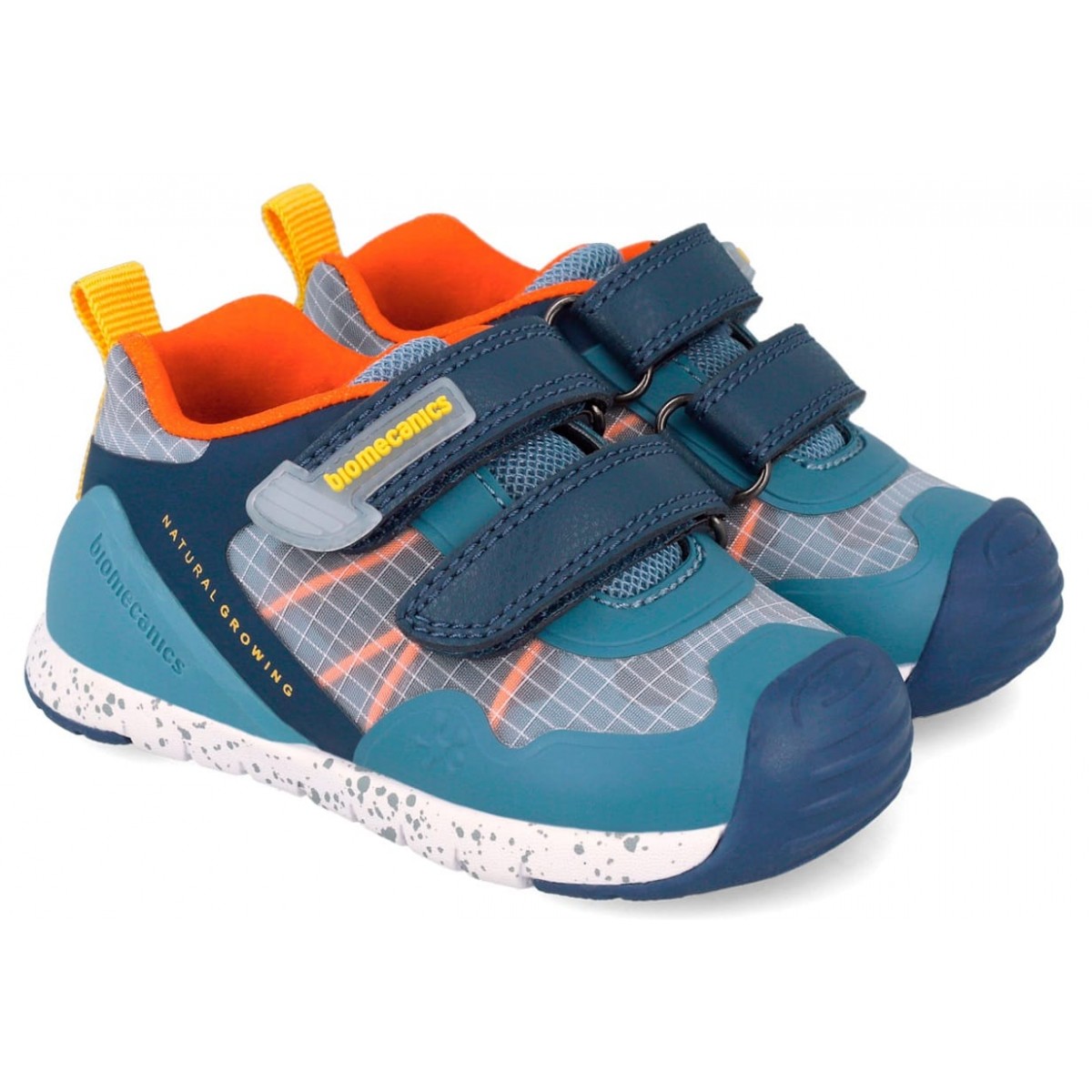 Sneakers Biomecanics 262132-A008 Rejilla Azul Copii, Piele