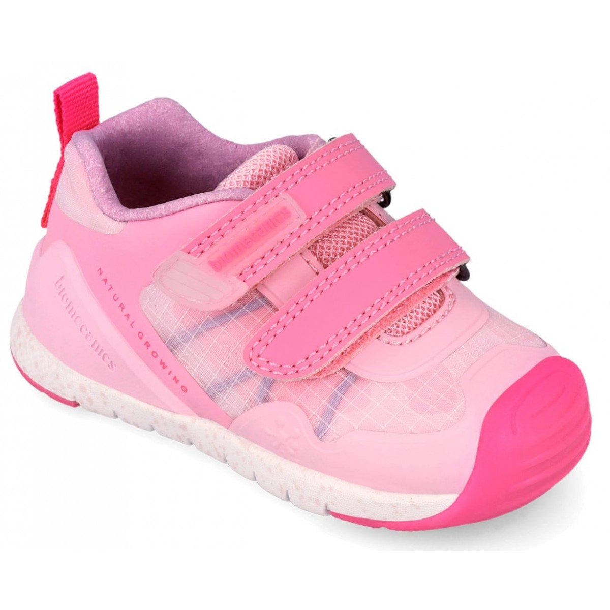 Sneakers Biomecanics 262132-B032 Rejilla Rosa Copii, Piele