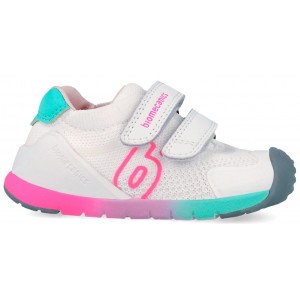 Sneakers Biomecanics 262137-B304 Rejilla Blanco Y Fucsia