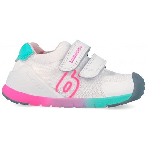 Sneakers Biomecanics 262137-B304 Rejilla Blanco Y Fucsia