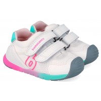 Sneakers Biomecanics 262137-B304 Rejilla Blanco Y Fucsia