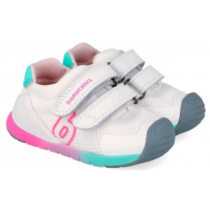 Sneakers Biomecanics 262137-B304 Rejilla Blanco Y Fucsia