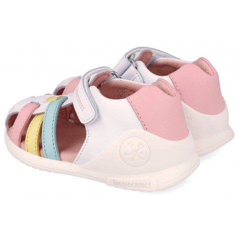 Sandale Biomecanics 262150-B717 Napa Blanco Y Vanila