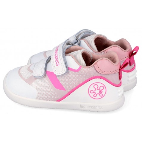 Sneakers barefoot Biomecanics 262159-D113 Rejilla Blanco Y Rosa