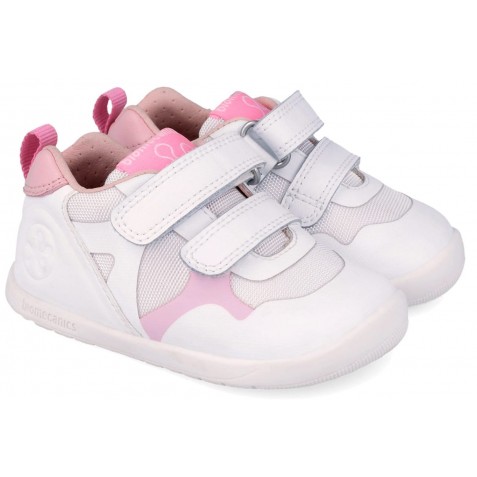 Sneakers barefoot Biomecanics 262165-E113 Napa Blanco Y Rosa Sneakers barefoot Biomecanics 262165-E113 Napa Blanco Y Rosa