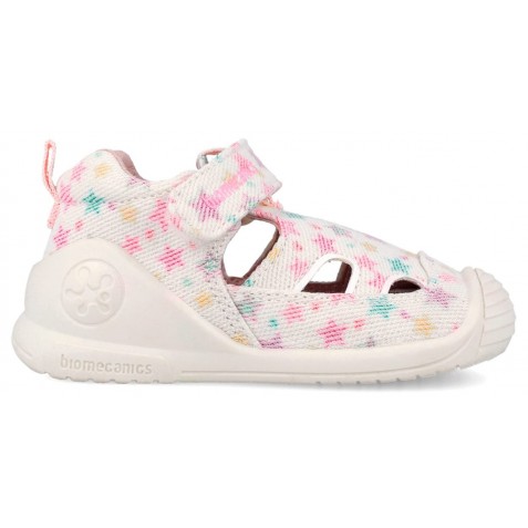 Sandale Biomecanics 262177-B050 Lurex Blanco