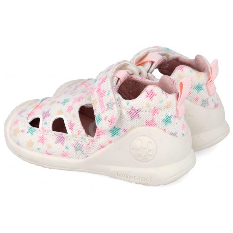 Sandale Biomecanics 262177-B050 Lurex Blanco