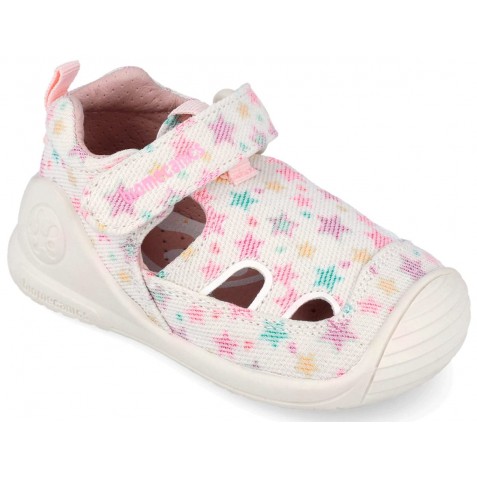 Sandale Biomecanics 262177-B050 Lurex Blanco