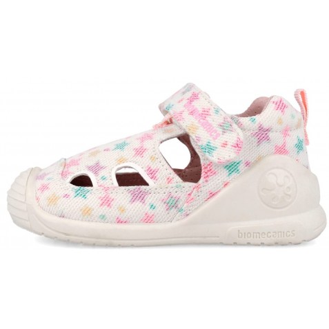 Sandale Biomecanics 262177-B050 Lurex Blanco