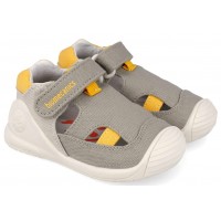 Sandale Biomecanics 262183-C891 Pique Beige Y Amarillo