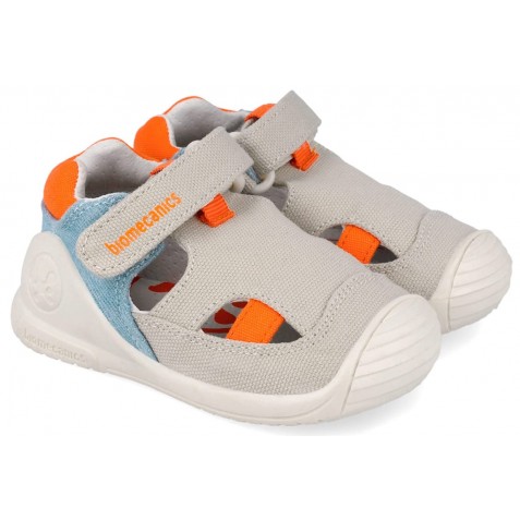 Sandale Biomecanics 262183-D890 Pique Beige Claro Y Naranja