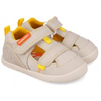 Sandale barefoot Biomecanics 262191-C891 Pique Beige Y Amarillo
