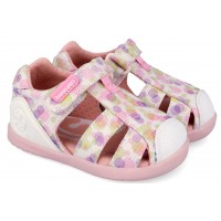 Sandale barefoot Biomecanics 262193-B050 Lurex Blanco