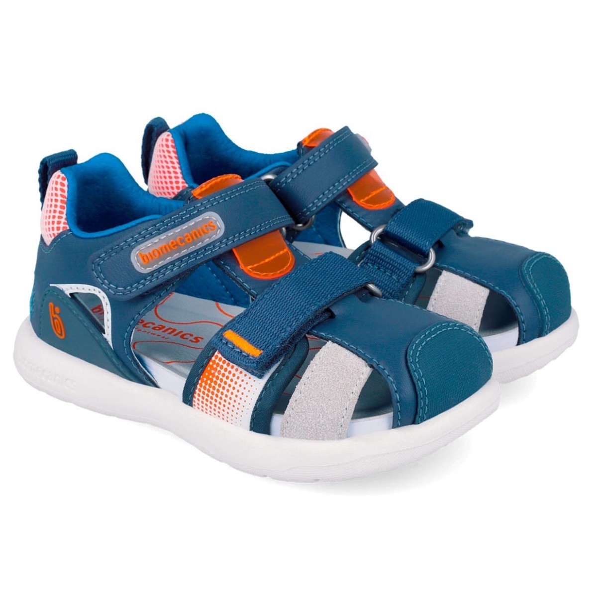 Sandale Biomecanics 262231-A556 Sauvage Petrol Copii, Piele