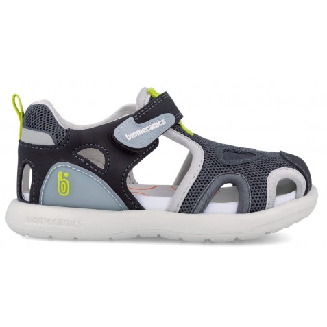 Sandale Biomecanics 262232-B728 Rejilla Gris Y Verde
