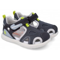 Sandale Biomecanics 262232-B728 Rejilla Gris Y Verde