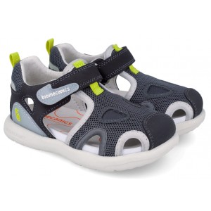 Sandale Biomecanics 262232-B728 Rejilla Gris Y Verde