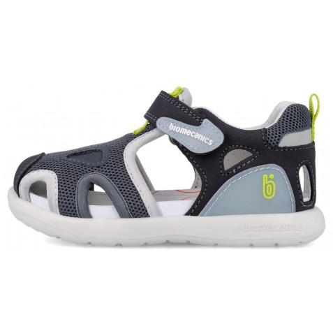Sandale Biomecanics 262232-B728 Rejilla Gris Y Verde