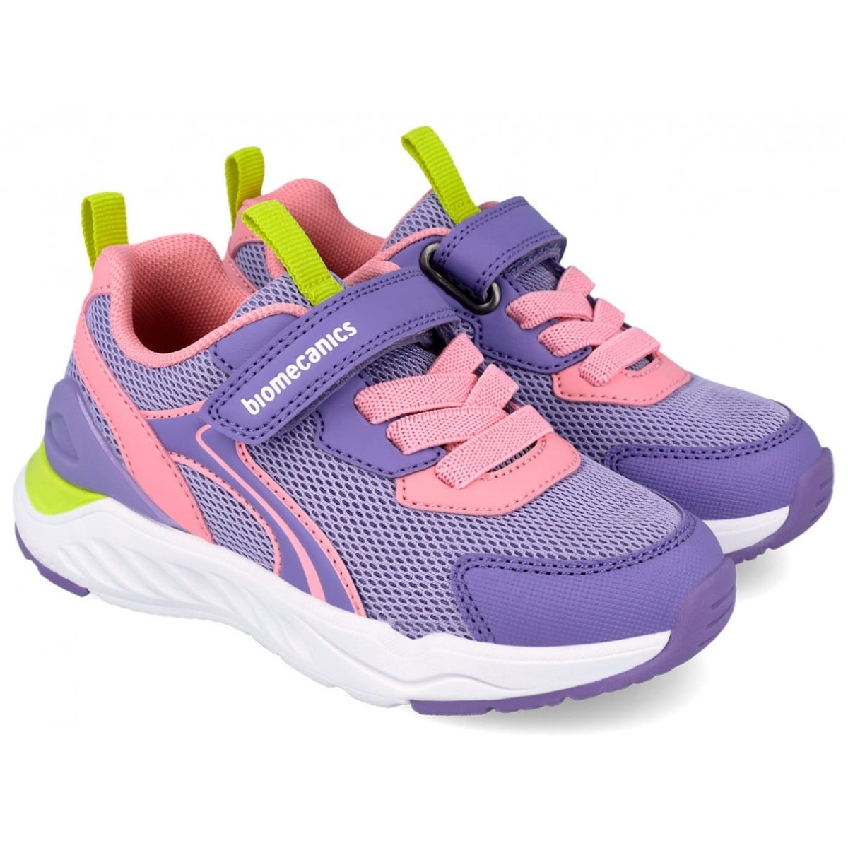 Sneakers Biomecanics 262273-D164 Rejilla Lila. Copii, Piele