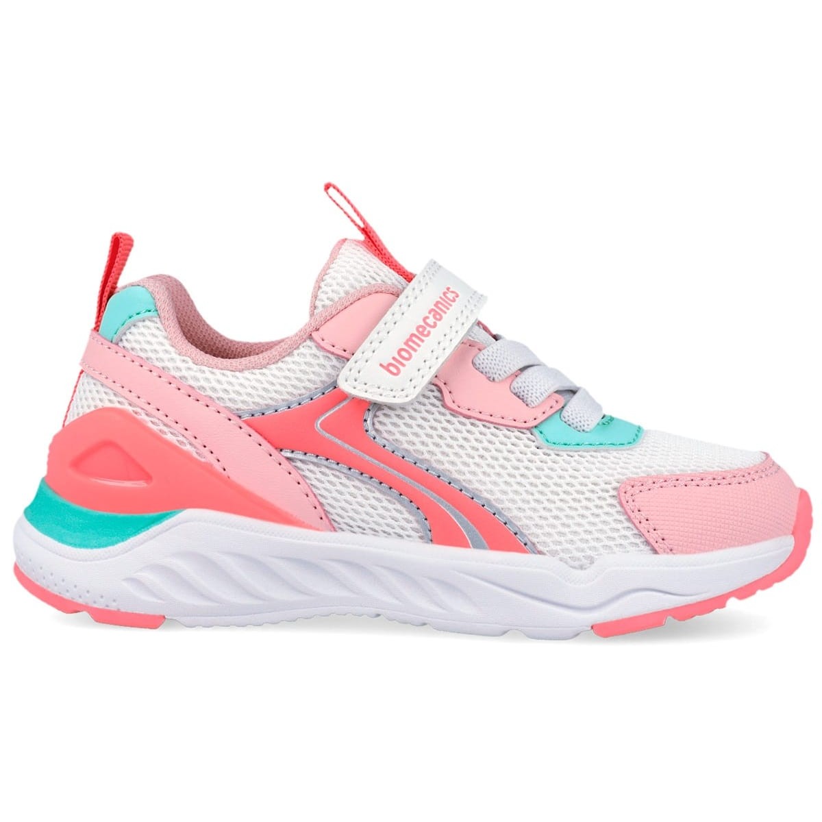 Sneakers Biomecanics 262273-F113 Rejilla Blanco Y Rosa. Copii