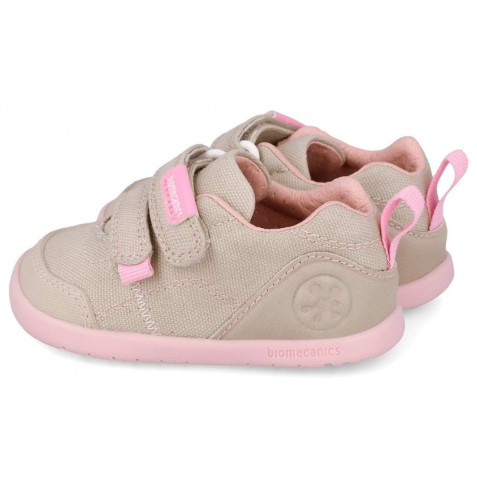 Sneakers barefoot Biomecanics 262190-F884 Pique Beige Y Rosa