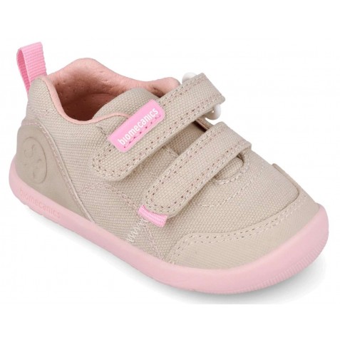 Sneakers barefoot Biomecanics 262190-F884 Pique Beige Y Rosa