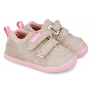 Sneakers barefoot Biomecanics 262190-F884 Pique Beige Y Rosa