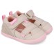 Sandale barefoot Biomecanics 262191-F884 Pique Beige Y Rosa