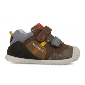 Sneakers Biomecanics 261123-C903Fb Nobuck Forro Borreguillo Choco