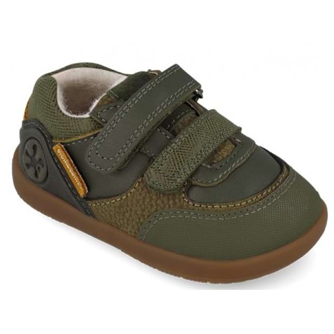 Sneakers barefoot Biomecanics 261151-B788Fb Sauvage Forro Borreguillo Militare