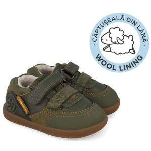 Sneakers barefoot Biomecanics 261151-B788Fb Sauvage Forro Borreguillo Militare