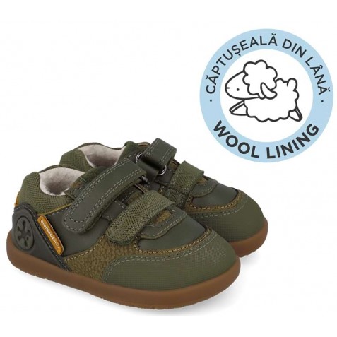 Sneakers barefoot Biomecanics 261151-B788Fb Sauvage Forro Borreguillo Militare