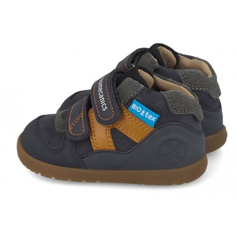 Ghete impermeabile barefoot Biomecanics 261152-A089 Nobuck Azul Marino