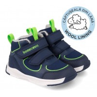 Ghete barefoot Biomecanics 261177-A089Fb Mat Forro Borreguillo Azul Marino