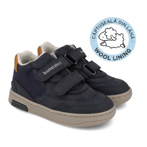 Ghete Biomecanics 261210-A089Fb Nobuck Forro Borreguillo Azul Marino