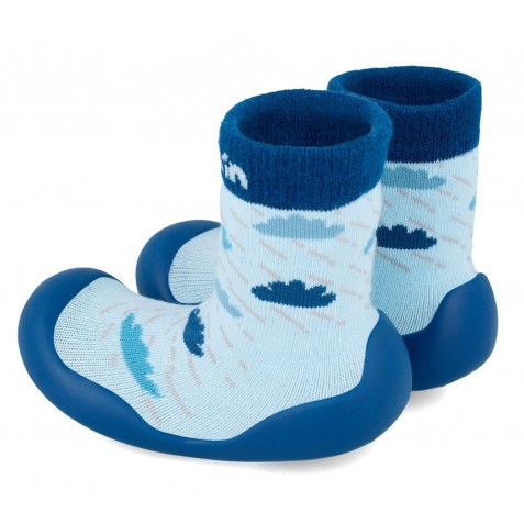 Șosete Cu Talpă De Cauciuc Garvalin 241310-A008 Lycra Azul Marino